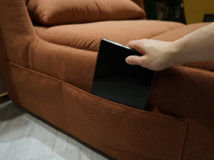 CATERPILLAR電動梳化床；單座位梳化床；橙色梳化；寵物布梳化；慳位傢俬；平推電動變形；防潑水；at.home梳化；彈鉸梳化；新樓入伙傢俬；梳化床推介